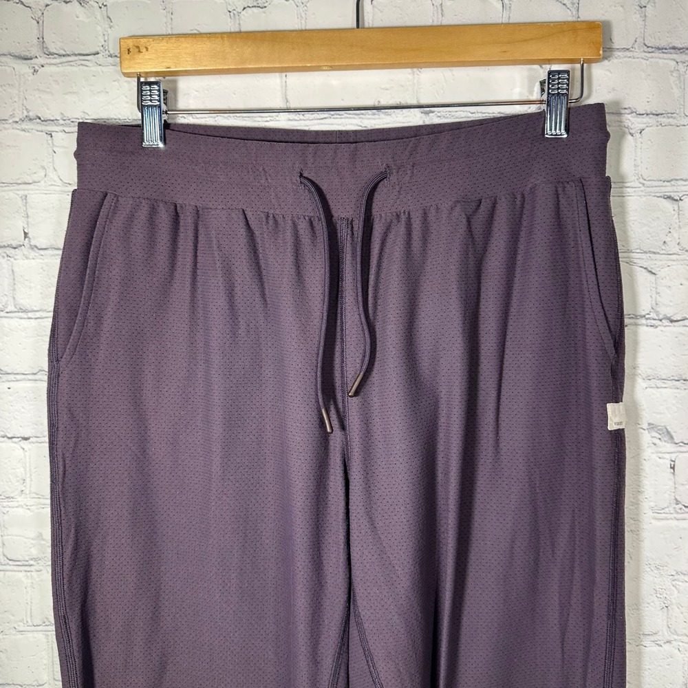 Vuori Womens Mesh Performance Joggers Large Plum Purple Drawstring Activewear - Picture 2 of 11